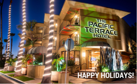 eGift card image of the exterior of the hotel with the text 