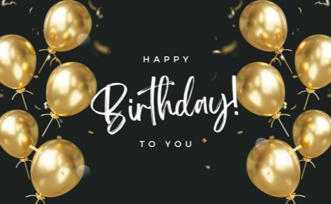eGift card image of gold balloons with the text 