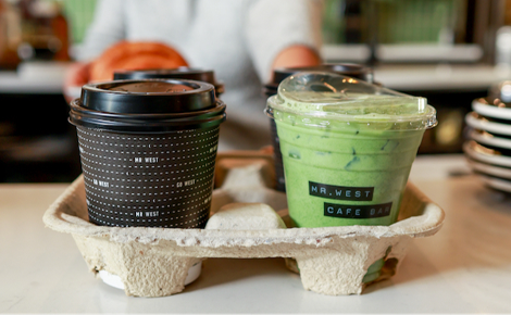 Mr. West coffee to-go.
