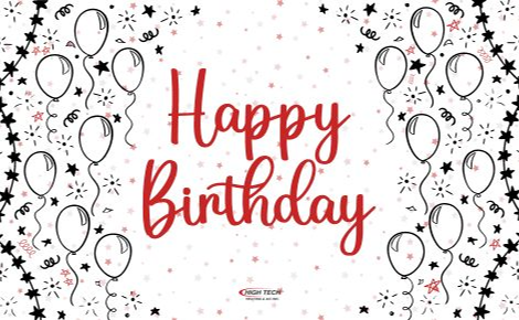 Happy Birthday with balloon