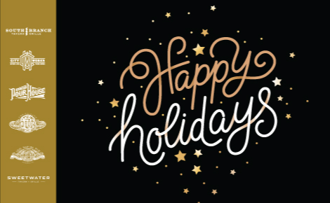 Happy Holidays with stars