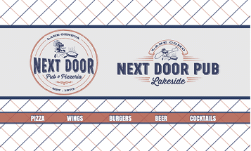 Next door pub physical gift card design