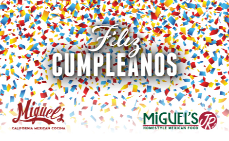 Feliz Cumpleanos Gift Card Design