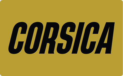 Corsica physical gift card design