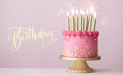 eGift card image of a birthday cake with the text 