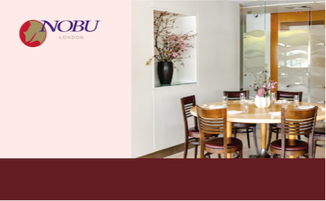 eGift card image of a table in the restaurant 