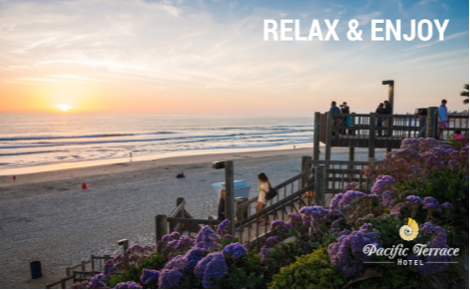 eGift card image of the beach at sunset with the text 