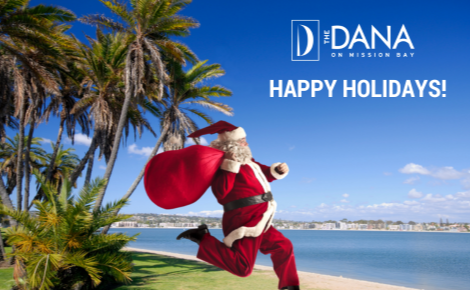 eGift card image of Santa on the beach with the text 