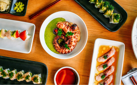 Photo of Bamboo Sushi dishes.
