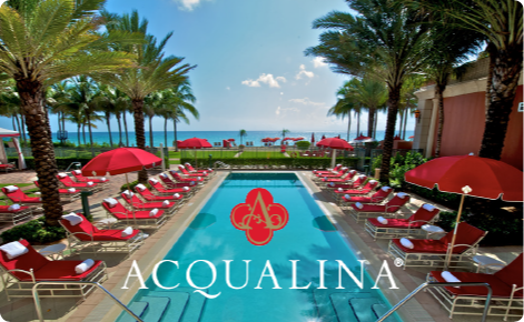 Acqualina physical gift card design