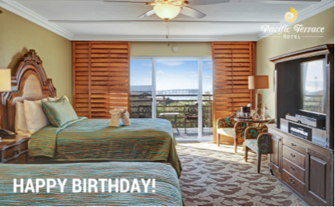 eGift card image of a suite with the text 