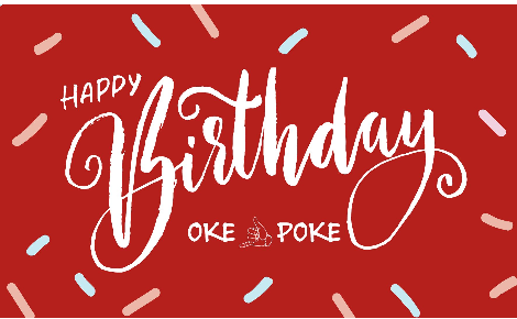 oke poke birthday gift card