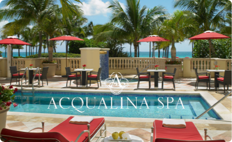 Acqualina spa physical gift card design