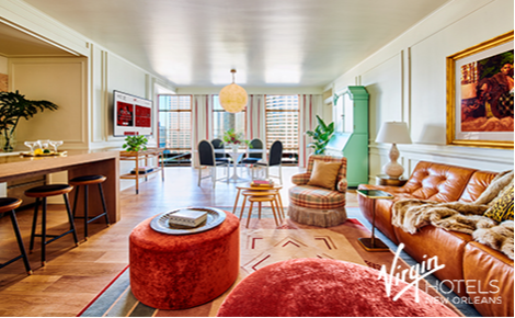 eGift card image of the Commons Club and the Virgin Hotels New Orleans logo