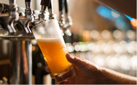eGift card image of a beer being poured 