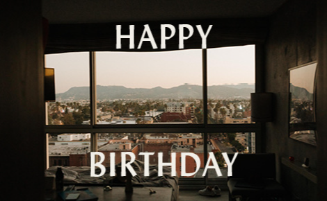 eGift card image of L.A seen from the window of this hotel suite