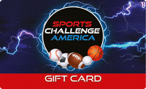 Sports Challenge America physical gift card design