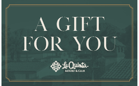 Gift For You Message on a Resort Background