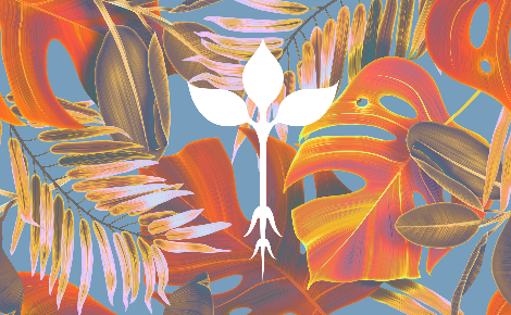 Multicolor Floral with White Logo