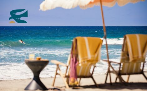 Gift Card showing a photo of two chairs on the beach, with a Beach Terrace bird icon.
