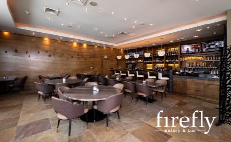 eGift card image of the restaurant with the Firefly logo