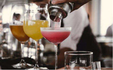 eGift card image of cocktails being made