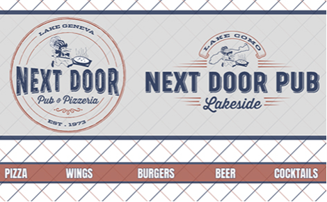 eGift card image with Next Door Pub logos